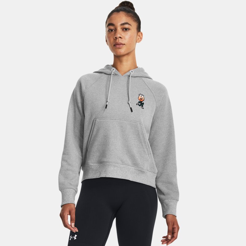 Sudadera con capucha Under Armour Heavyweight Terry para mujer Mod Gris / Blizzard XS